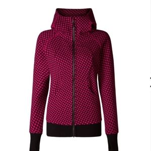 Lululemon Scuba Hoodie III, Deep Dive Berry Rumble Black / Black